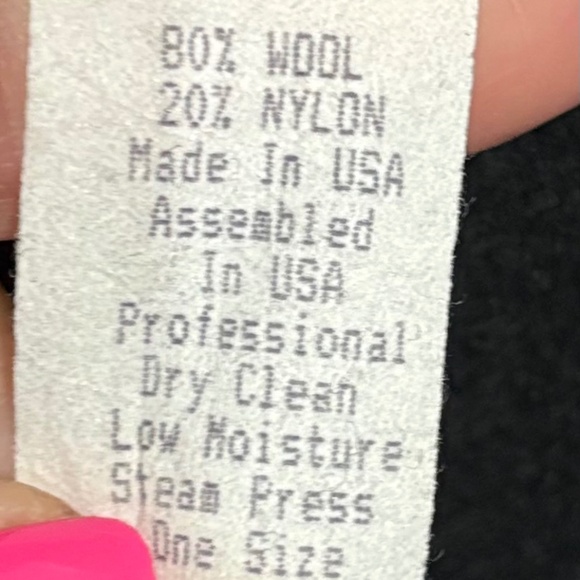 Dani Colby black cape 80% wool loop - Picture 3 of 4